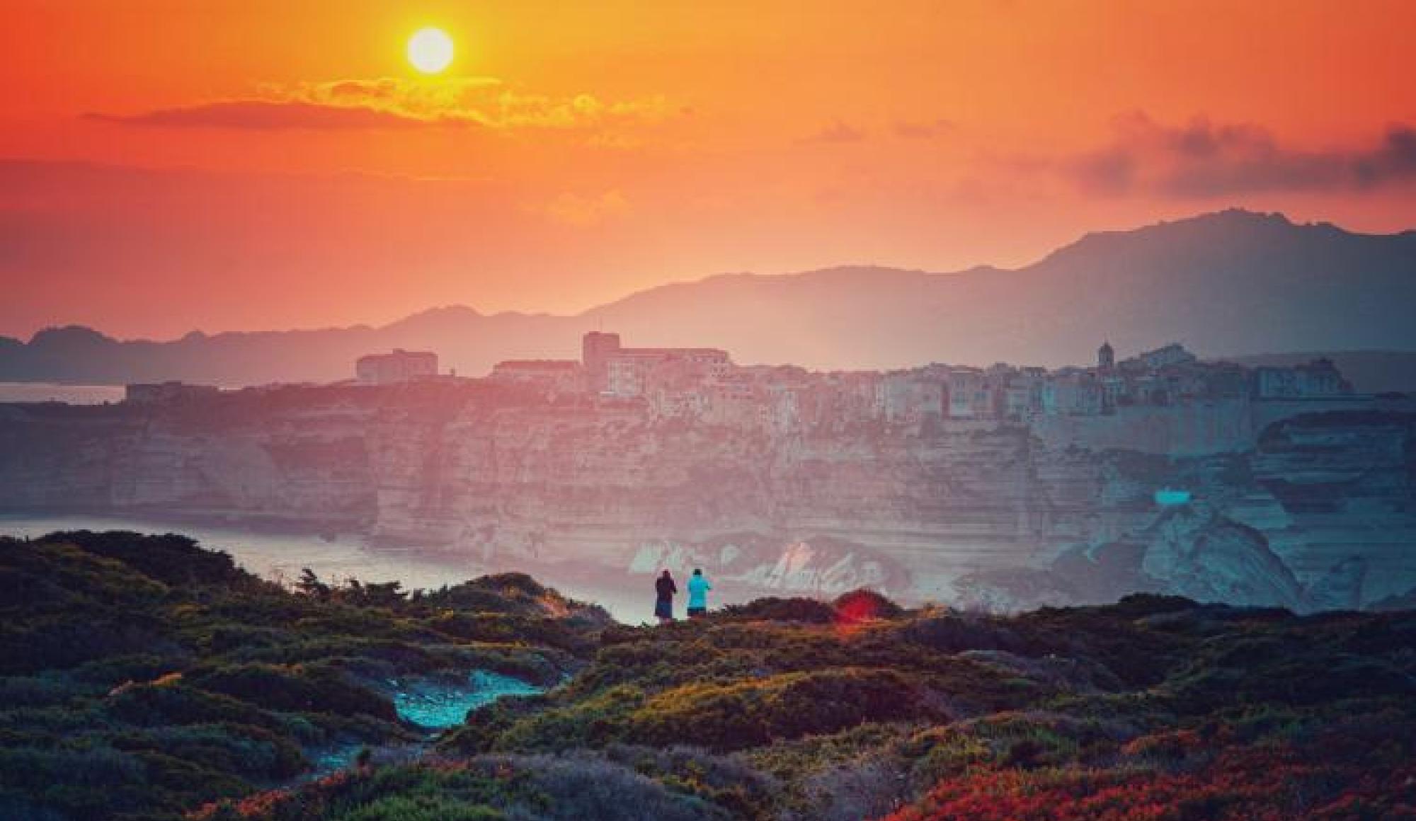 Bonifacio coucher de soleil