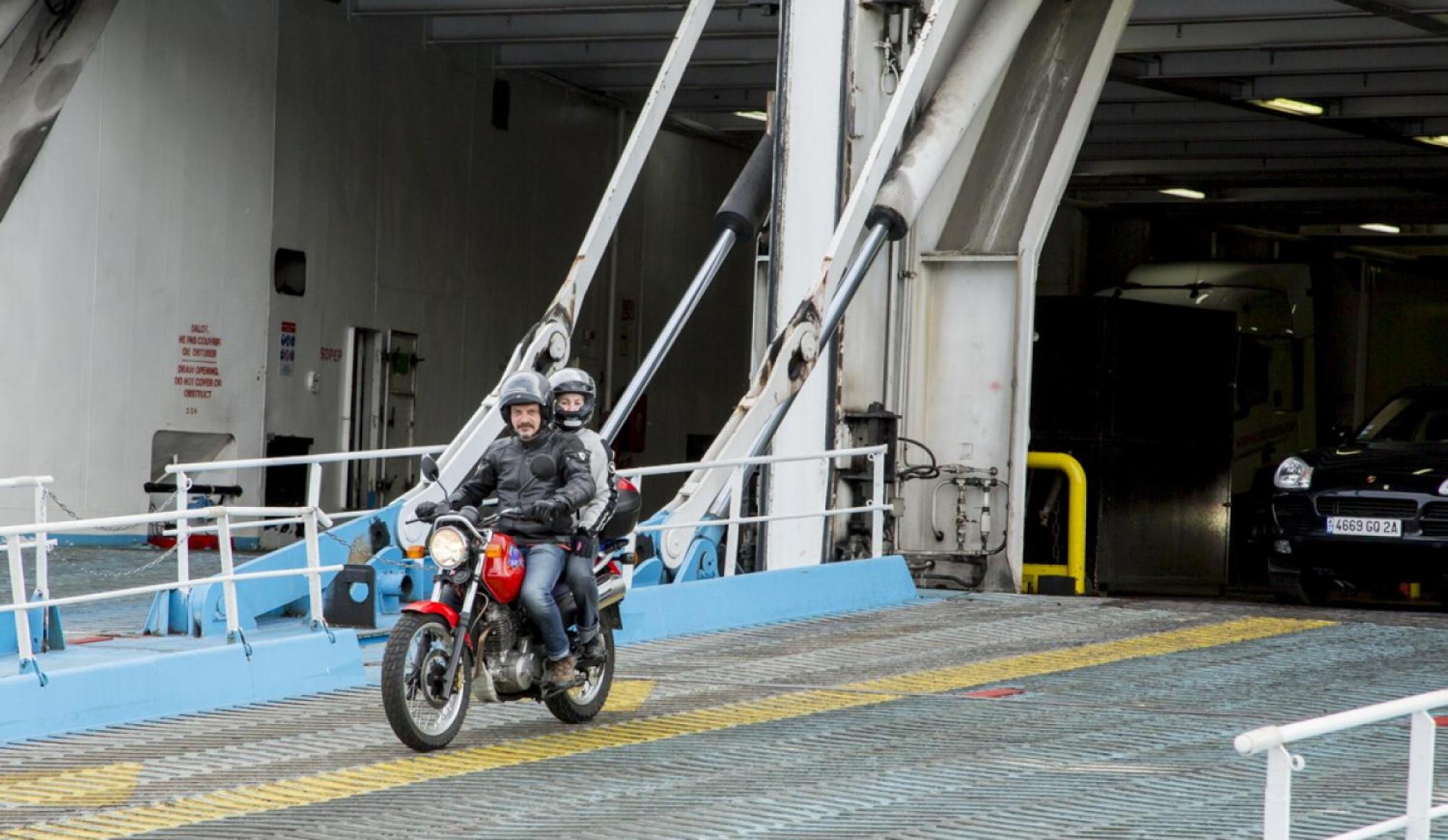 Embarquement Moto Corse Maroc