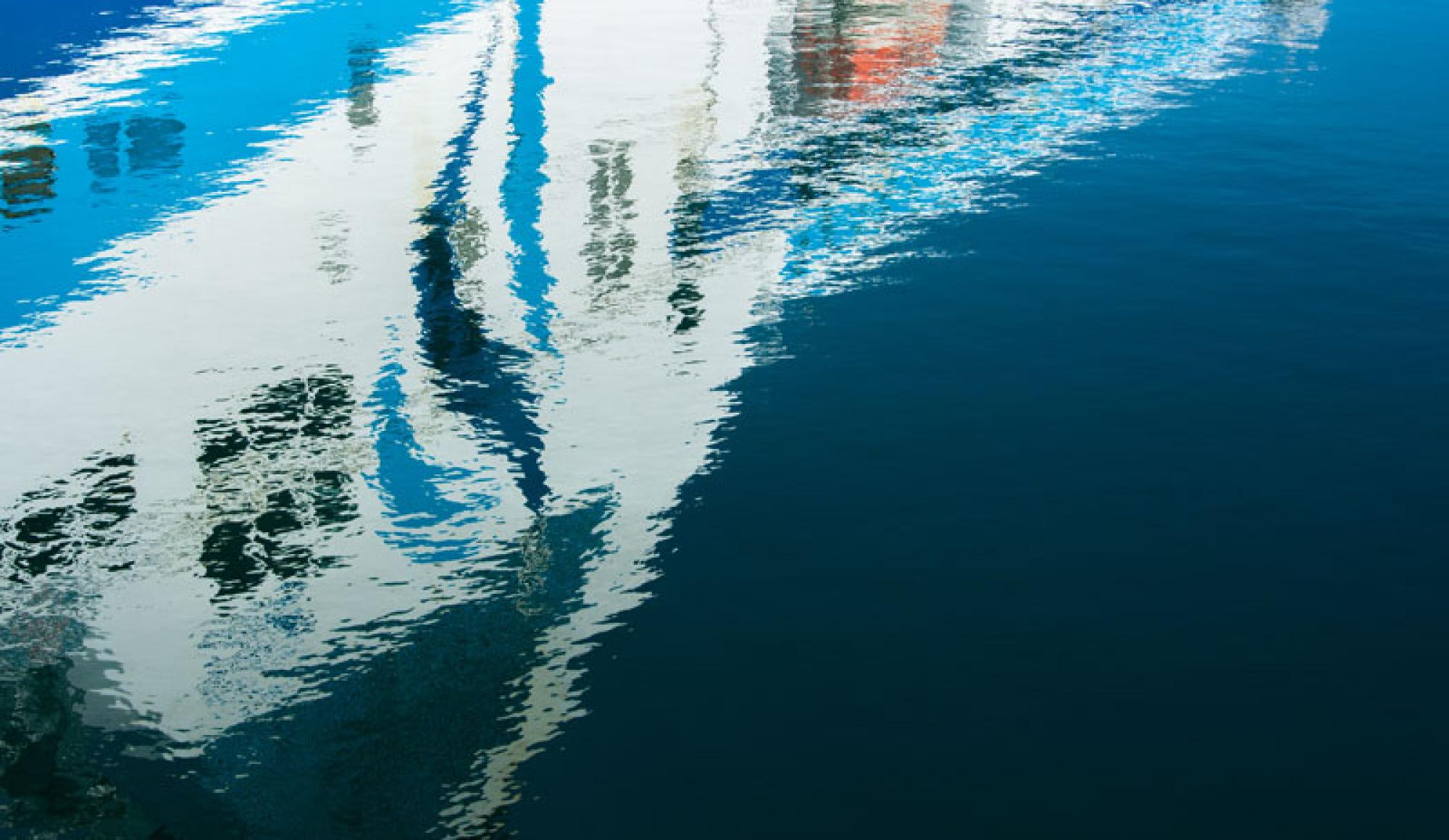 Reflet du Piana dans l'eau
